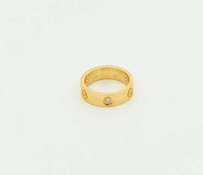 [Moco]LOVE RING 5.5MM 3 DIAMONDS GOLD