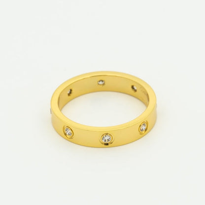 [Moco]LOVE RING 3.6MM 8 DIAMONDS