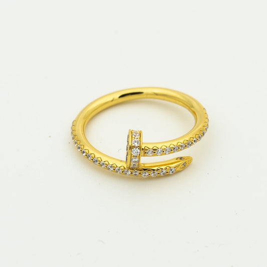 [Moco]JUSTE RING 1.8MM GOLD DIAMONDS