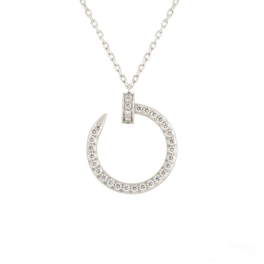 [Moco]JUSTE NECKLACE SILVER DIAMONDS