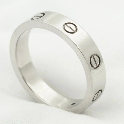 [Moco]LOVE RING 4MM 1 DIAMOND SILVER