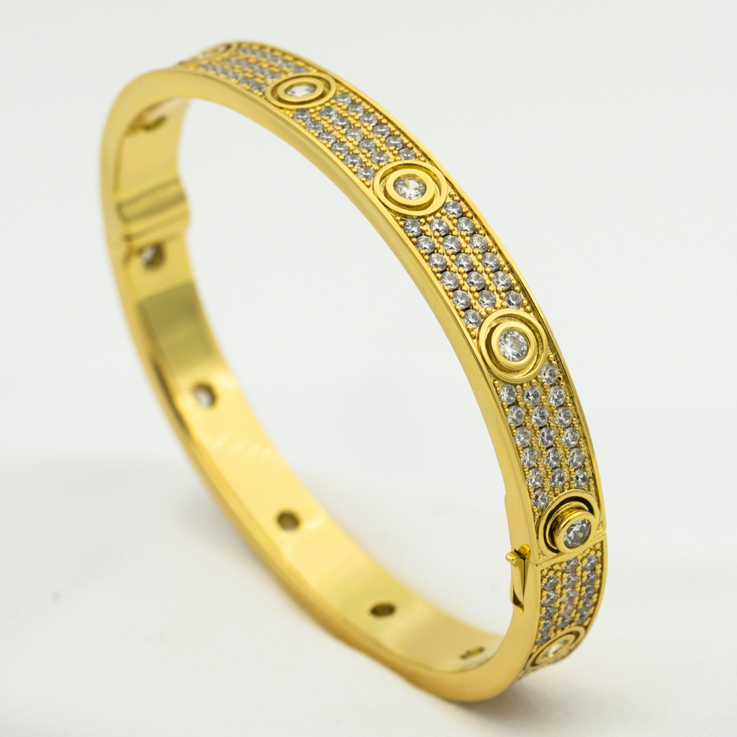 [Moco]LOVE BRACELET 6.1MM DIAMOND-PAVED 10 BIG DIAMONDS