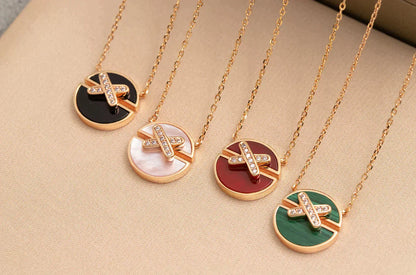 [Moco]JEUX DE ROSE GOLD DIAMOND NECKLACE