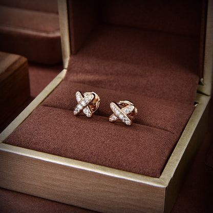 [Moco]JEUX DE GOLD DIAMOND EARRINGS