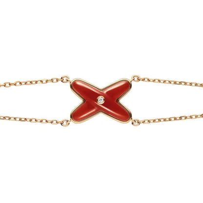 [Moco]JEUX BRACELET CARNELIAN PINK GOLD 1 DIAMOND