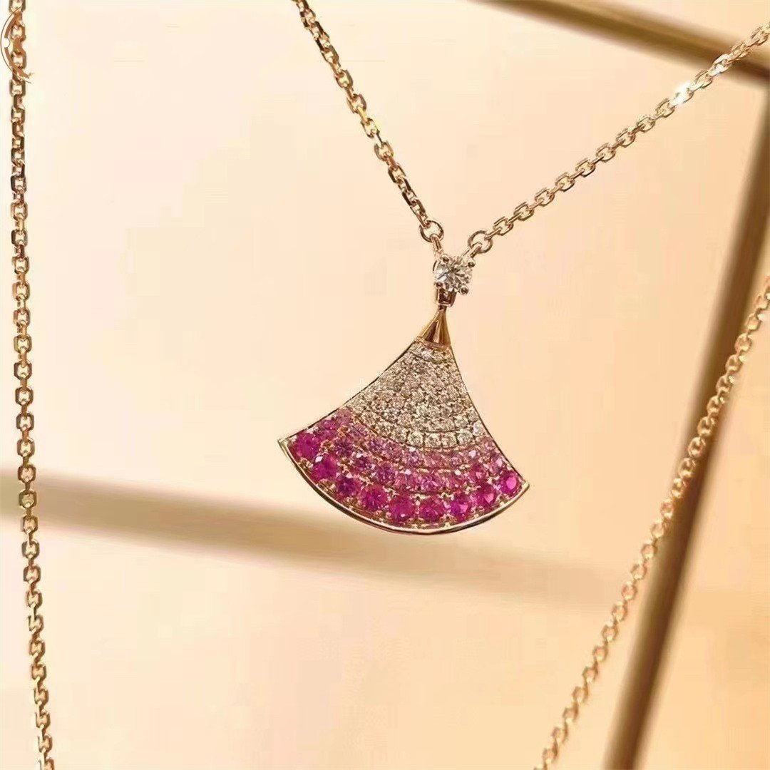 [Moco]DREAM NECKLACE PINK GOLD PINK DIAMOND