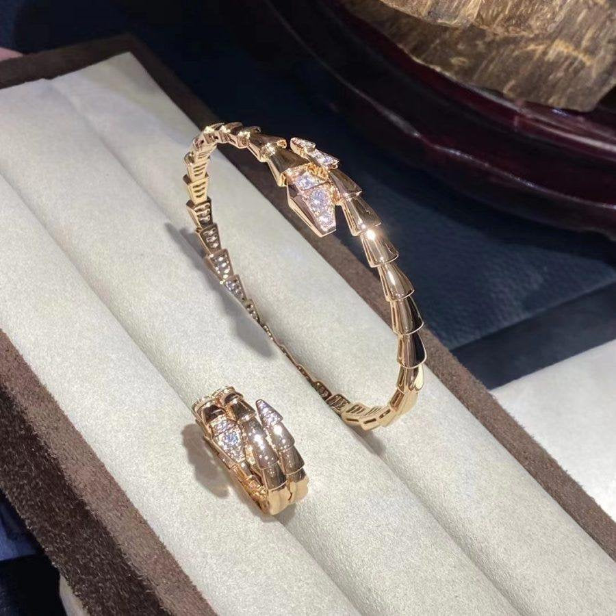 [Moco]SERPENTI BRACELET DIAMONDS PINK GOLD