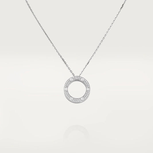 [Moco]LOVE NECKLACE ADJUSTABLE SILVER