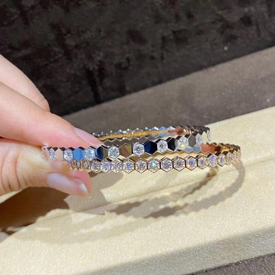 [Moco]BEE LOVE GOLD BRACELET FULL DIAMOND