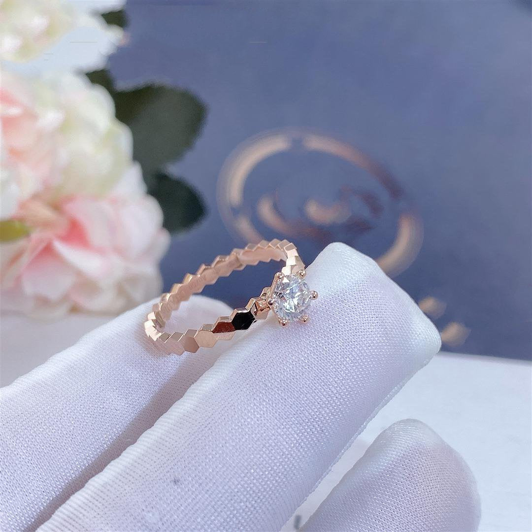 [Moco]BEE LOVE RING PINK GOLD 1 DIAMOND