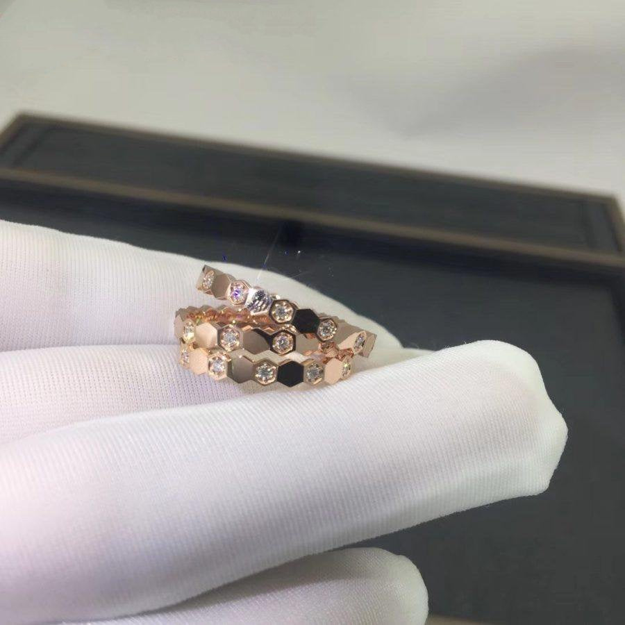 [Moco]BEE LOVE RING PINK GOLD DIAMOND