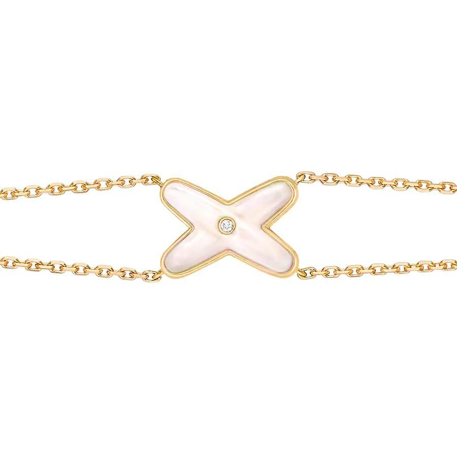 [Moco]JEUX BRACELET WHITE MOP GOLD 1 DIAMOND