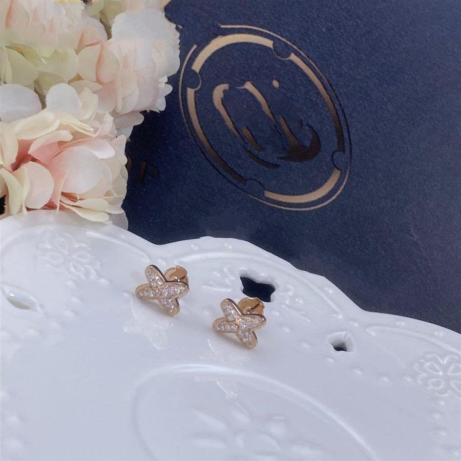 [Moco]JEUX DE PINK GOLD DIAMOND EARRINGS