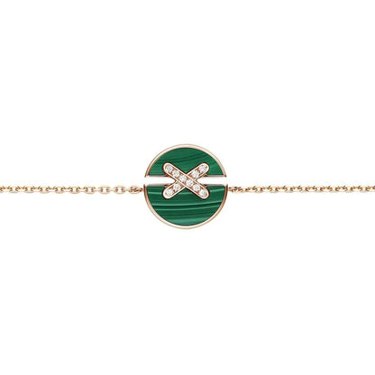 [Moco]JEUX DE BRACELET MALACHITE PINK GOLD DIAMONDS