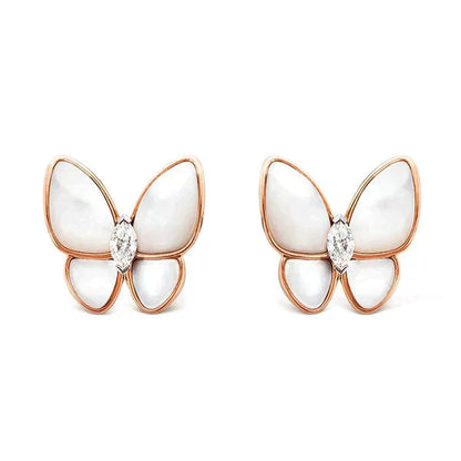 [Moco]BUTTERFLY MOP DIAMOND EARRINGS