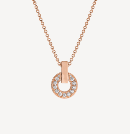 [Moco]GARI NECKLACE PINK GOLD DIAMOND