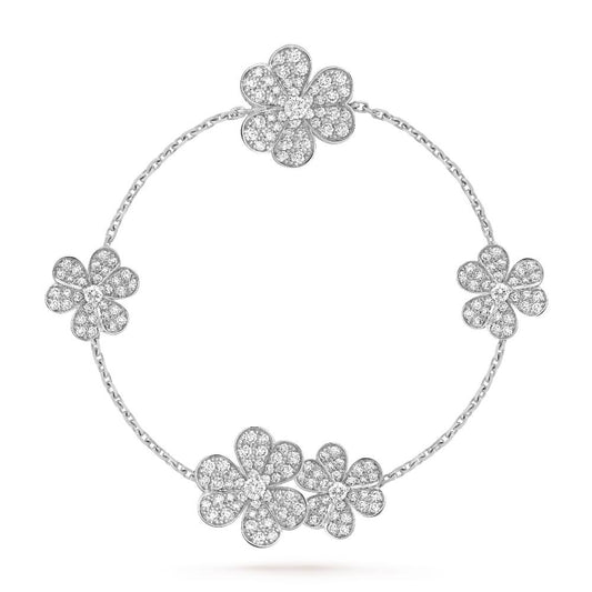 [Moco]FRIVOLE SILVER 5 FLOWERS BRACELET