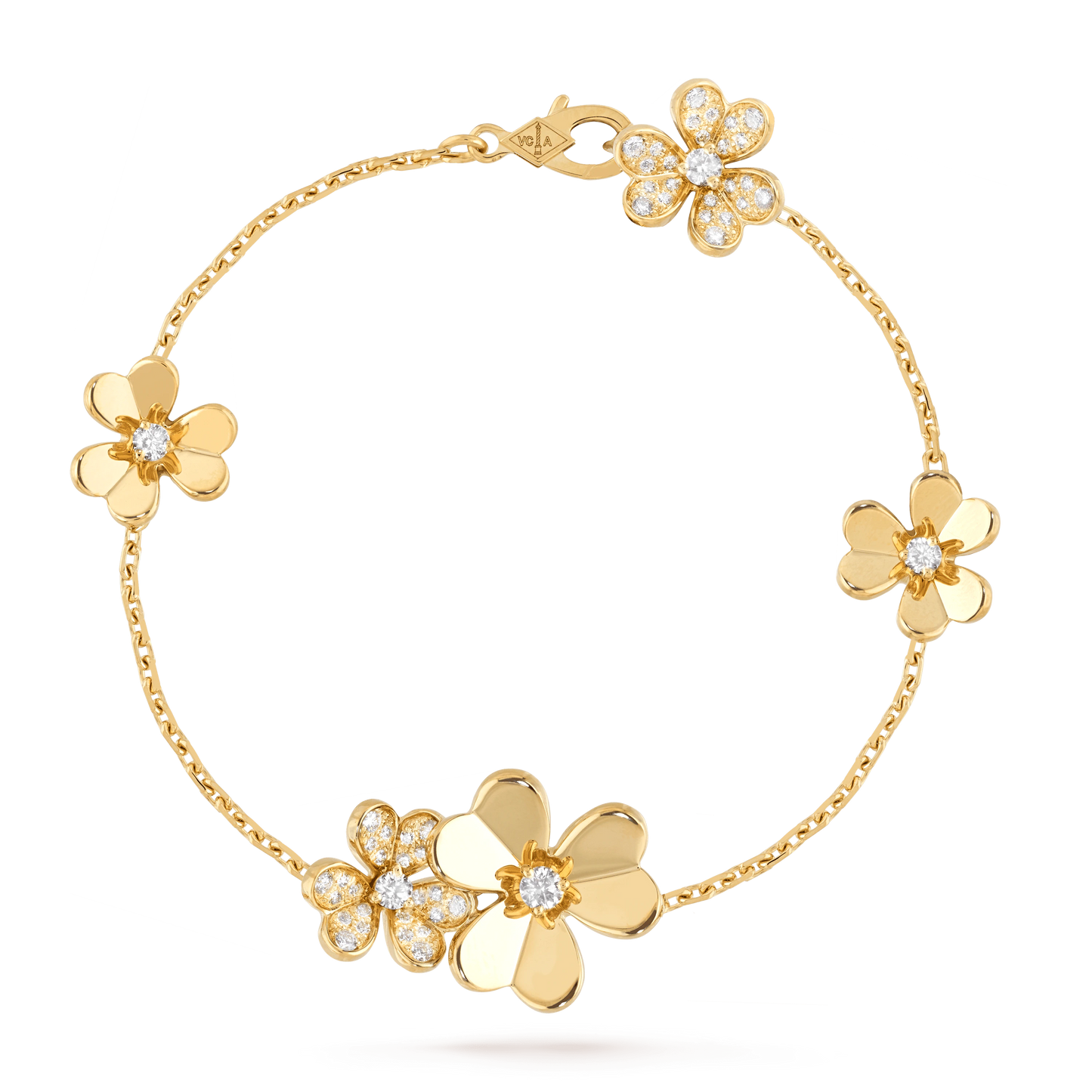 [Moco]FRIVOLE GOLD 5 FLOWERS BRACELET