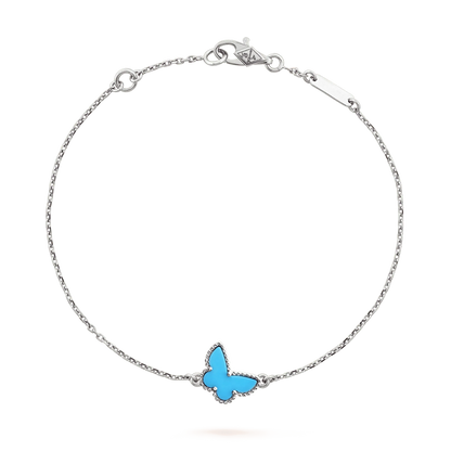 [Moco]BUTTERFLY TURQUOISE BUTTERFLY BRACELET SILVER