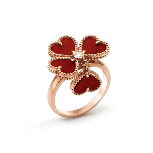 [Moco]SWEET CLOVER CARNELIAN RING