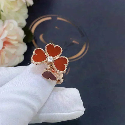 [Moco]SWEET CLOVER CARNELIAN RING