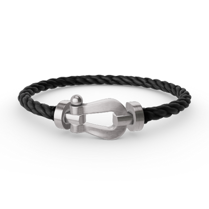 [Moco]FORCE LARGE HORSESHOE NO DIAMOND BRACELET SILVER