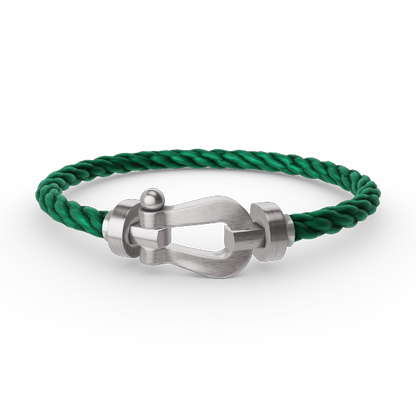 [Moco]FORCE LARGE HORSESHOE NO DIAMOND BRACELET SILVER