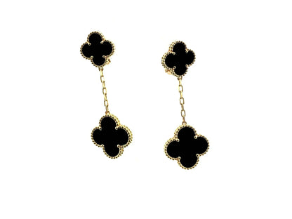 [Moco]CLOVER 2 MOTIFS  EARRINGS (MULTIPLE CHOICESC